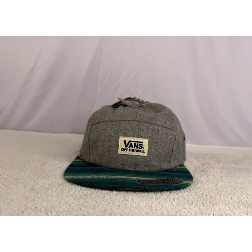 Men's grey heathered 5-panel cap from Vans